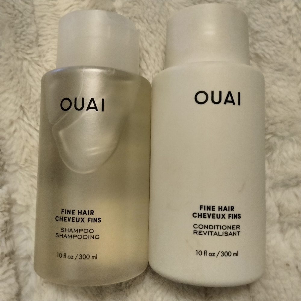 OUAI FINE HAIR SHAMPOO AND CONDITIONER 🩷